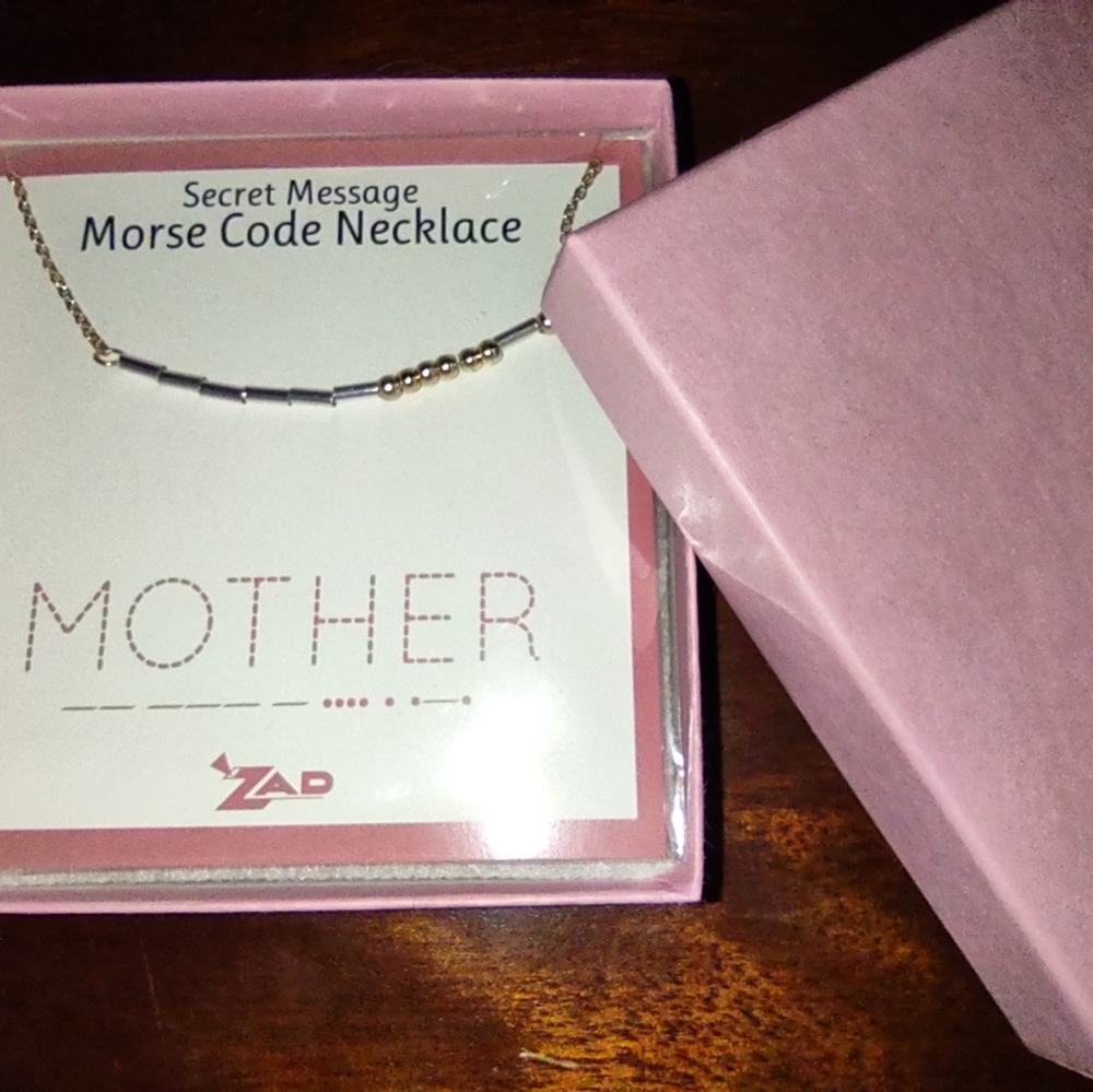 ZAD Secret Message Necklace in Silver and Gold